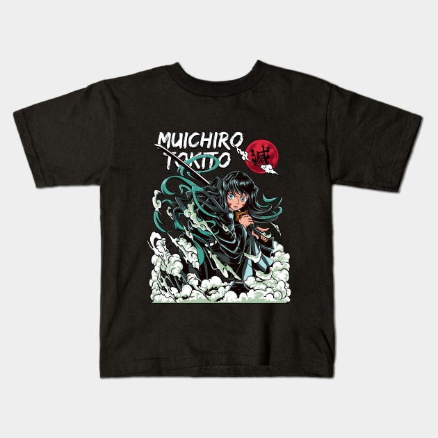 Demon Hunter Tokito Kids T-Shirt by mazyoy